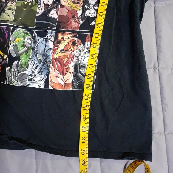 Jojo’s Bizarre Adventure Stardust Crusaders Black Anime T-Shirt Size L %100 Cott - Picture 9 of 9